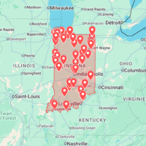 Indiana Urbex Map (USA) - Urban Exploration