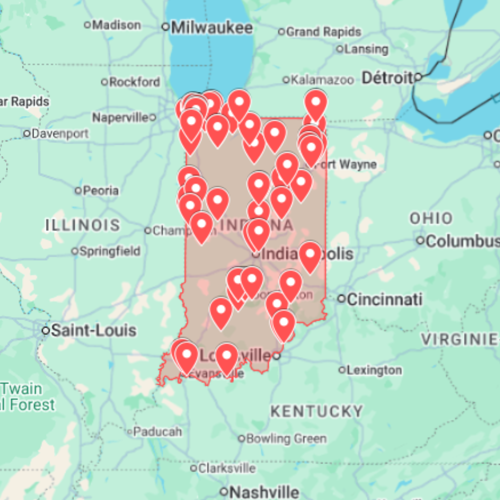 Indiana Urbex Map (USA) - Urban Exploration