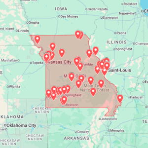 Missouri Urbex Map (USA) - Urban Exploration