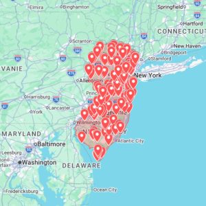 New Jersey Urbex Map