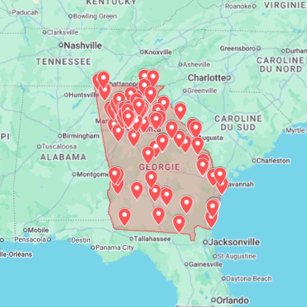 Urbex Map Georgia, United States (USA) - Urban Exploration