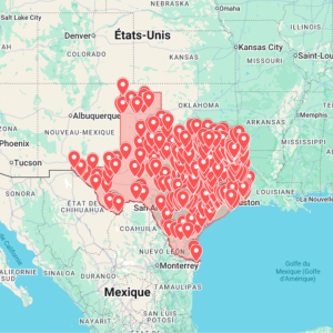 Texas Urbex Map (USA) - Urban Exploration