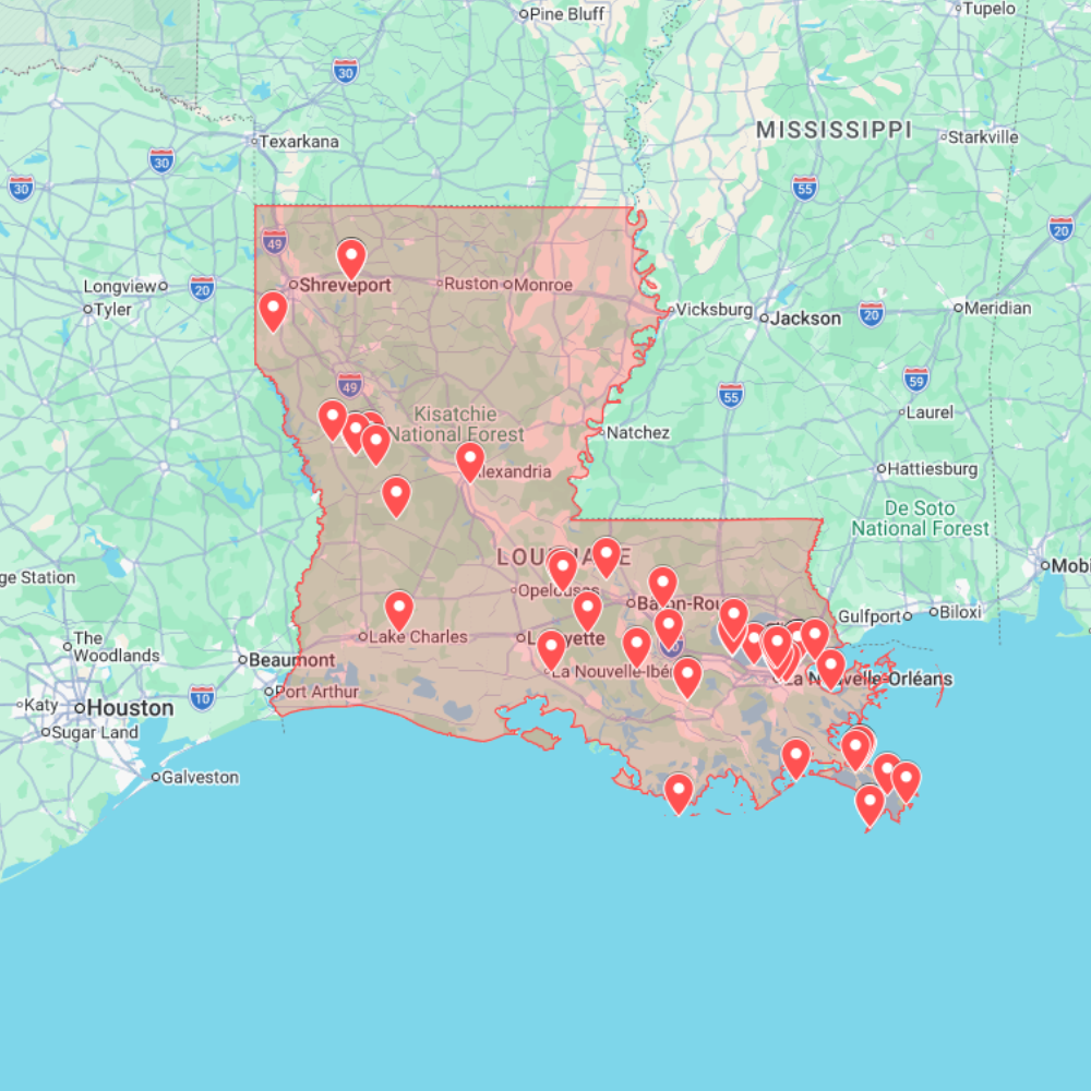 Louisiana Urbex Map (USA) – Urban Exploration