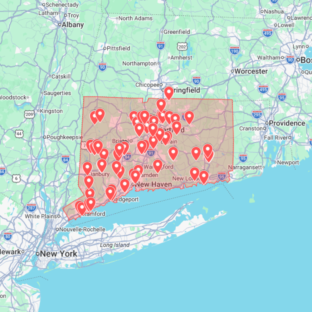 Connecticut Urbex Map (USA) - Urban Exploration