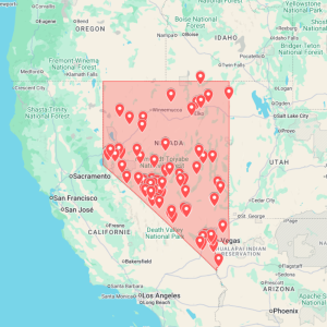 Nevada Urbex Map (USA) - Urban Exploration